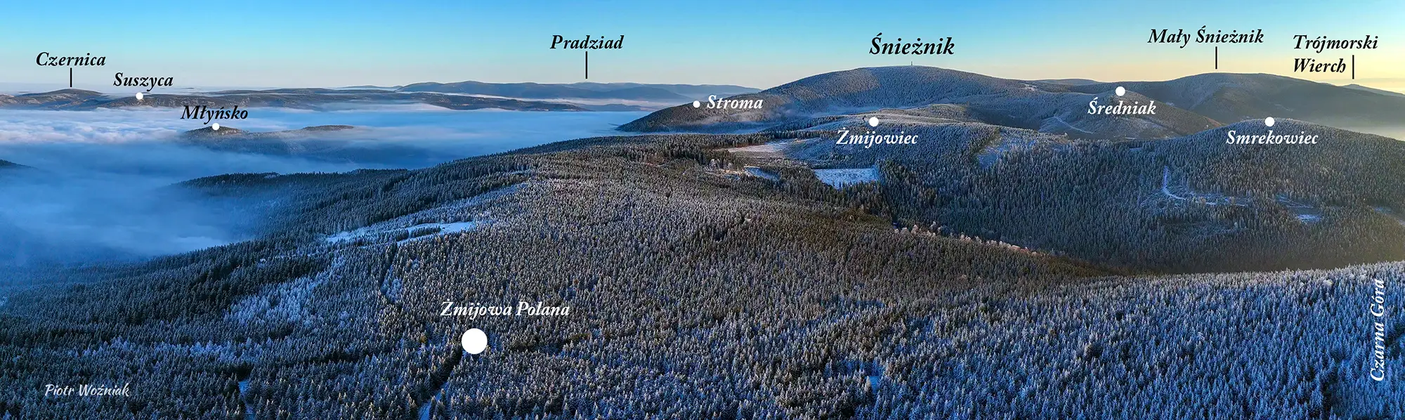 Panorama z Czarnej Góry